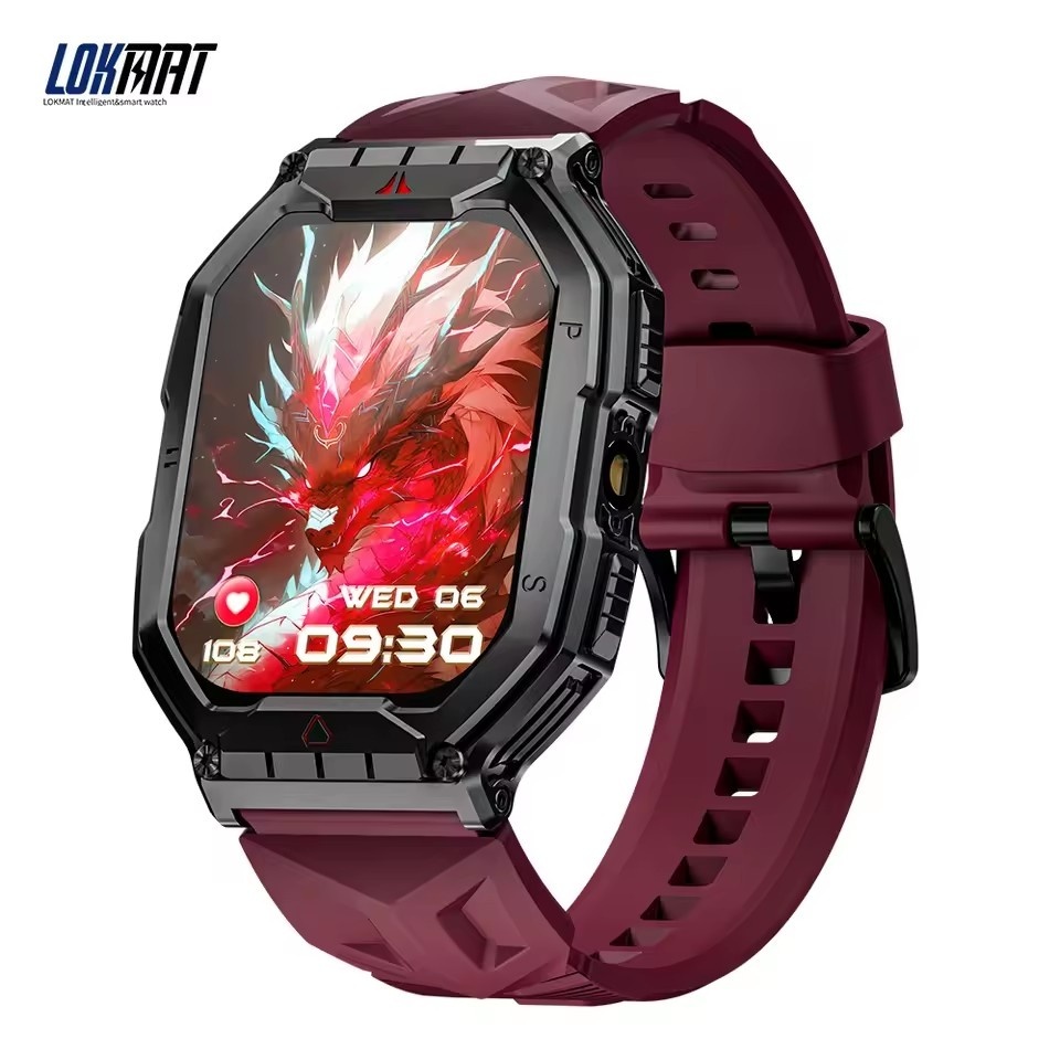 LOKMAT Ocean 3 Pro Thể thao thông minh Theo dõi nhịp tim chống nước Đồng hồ màn hình cảm ứng toàn bộ