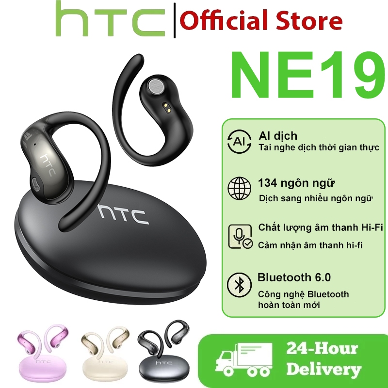 Tai nghe Bluetooth HTC NE19 AI 6.0 Hifi Al Stereo Tai nghe chống nước Chất lượng cao Tai nghe không dây Giảm tiếng ồn Tai nghe mở tai | BigBuy360 - bigbuy360.vn