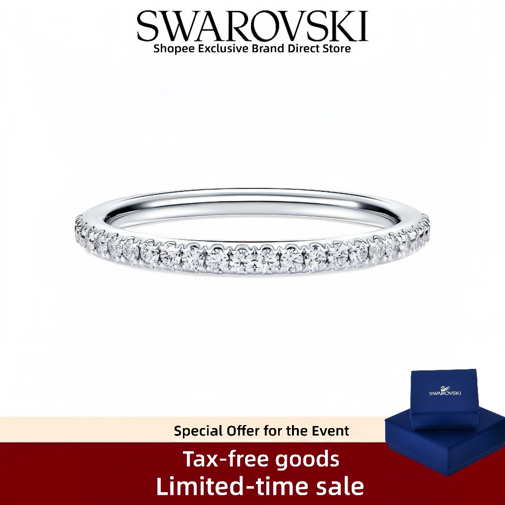 Phụ kiện trang sức nhẫn Swarovski chất lượng cao, bao gồm hộp đóng gói đẹp mắt. Kim cương lab-grown 