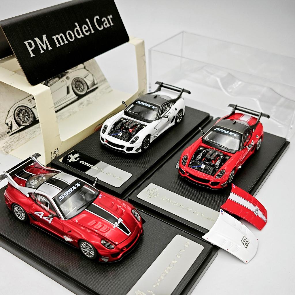 RM Rhino 1 / 64 Ferrari 599XX Có Thể Mở Hood Diecast Mẫu Xe Tĩnh Bộ Sưu Tập Quà Tặng
