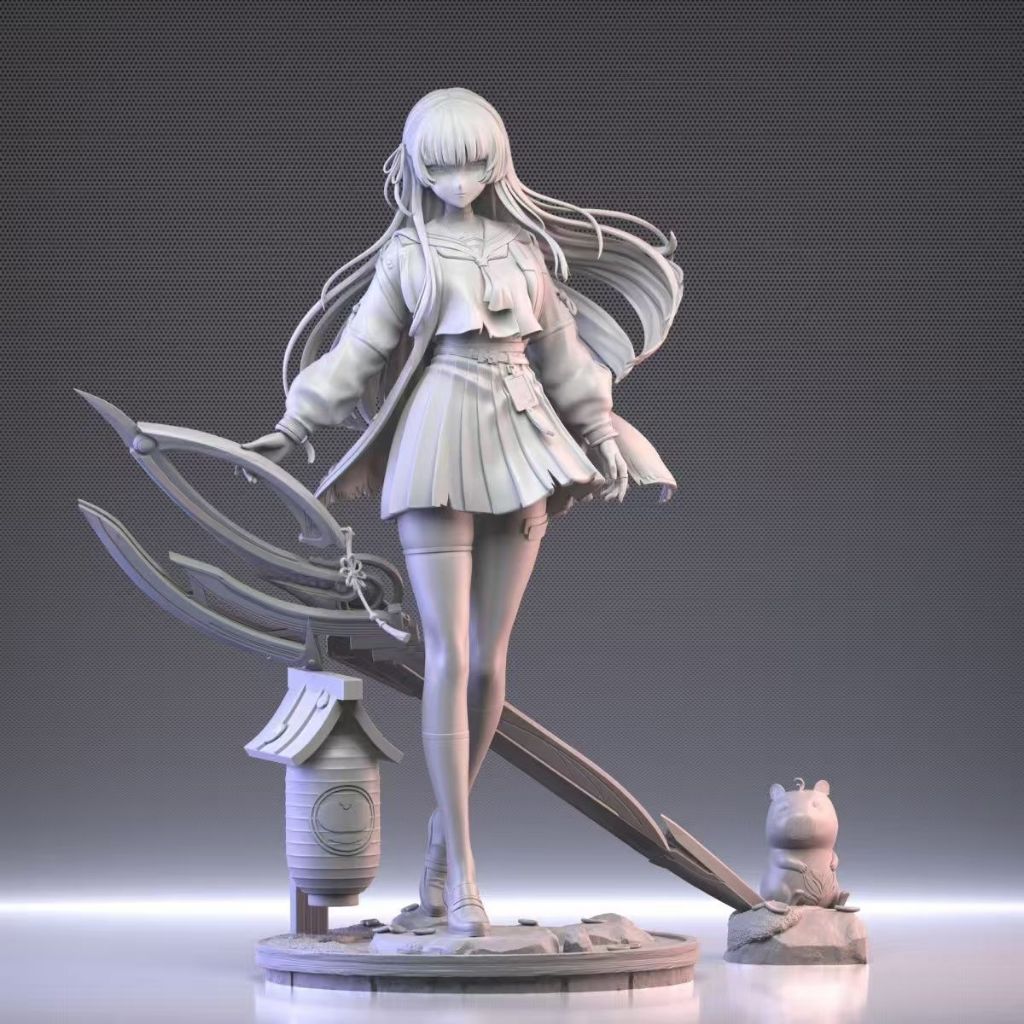 Narusaki Chisaki Hand-Made Model GK White Model 3d In Đồ trang trí VT4O