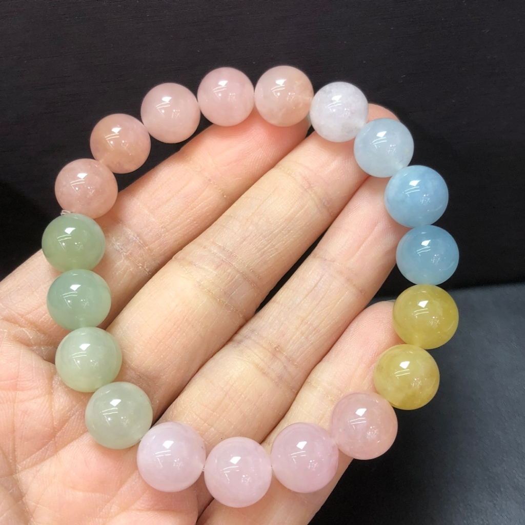 Vòng Tay Morganite Tự Nhiên - Quà Tặng May Mắn Cho Nữ