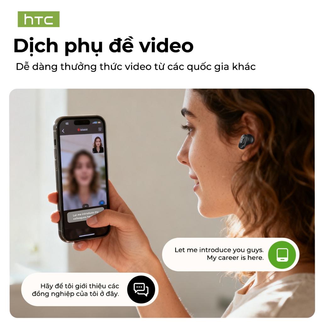 HTC NE79 TWS Tai Nghe Phiên Dịch  Bluetooth 6.0 Tai nghe không dây chống nước Tai nghe thể thao Micro LED 72H Thời gian nhạc | BigBuy360 - bigbuy360.vn