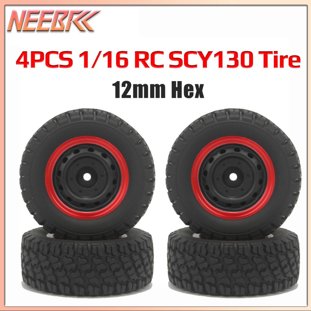 SCY 16101 PRO 16102 PRO 16103 PRO Q130 85mm Lốp Lốp Cao Su 12mm Lục Giác 6035 Cho 1 / 16 Xe RC Địa H