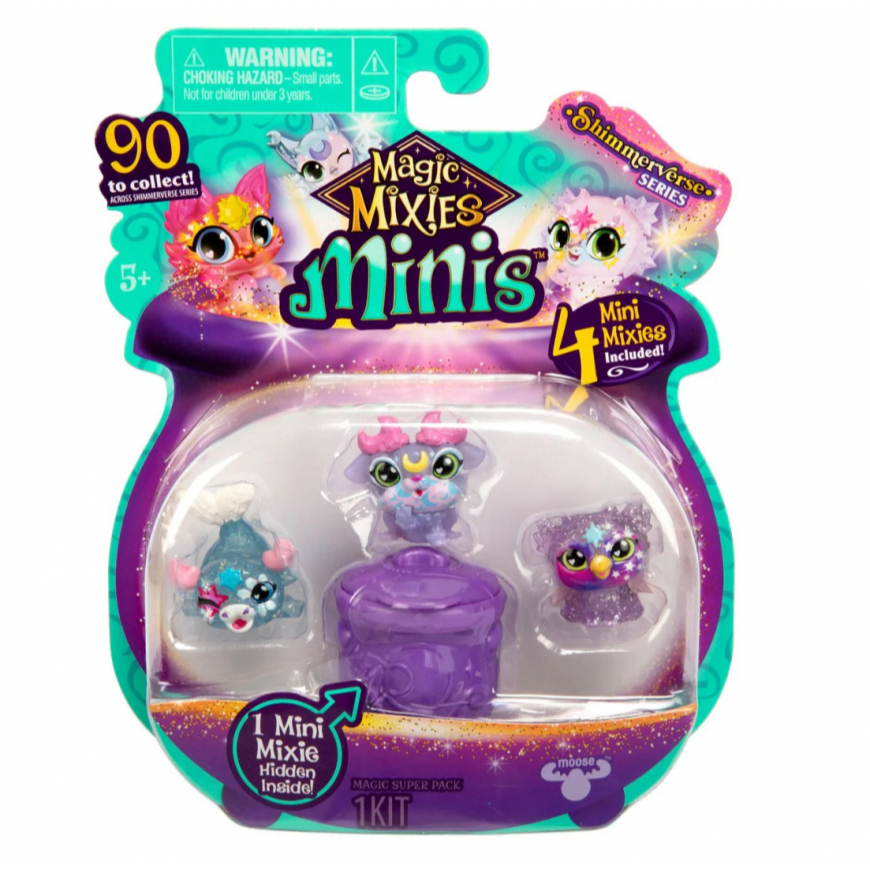 Magic Mixies Minis Shimmerverse Series 4 gói (phong cách có thể khác nhau)