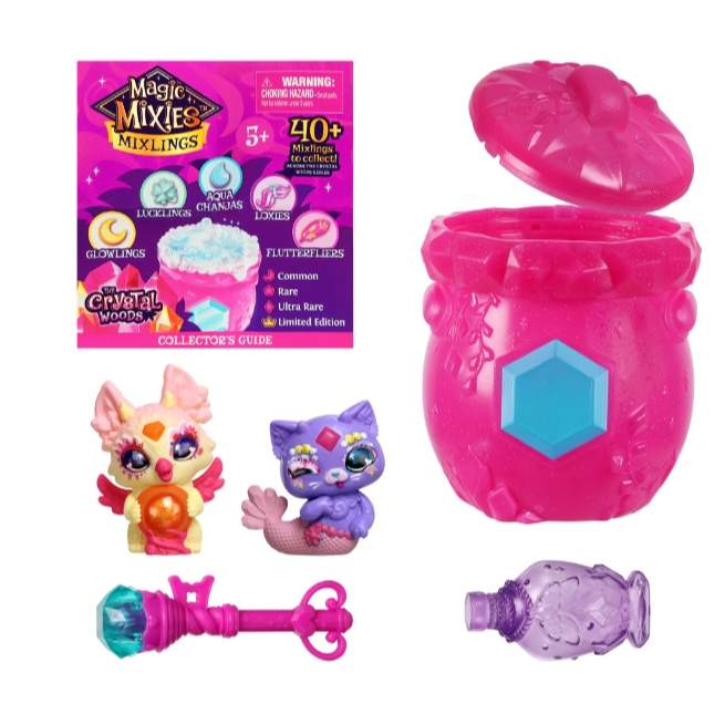 Hỗn hợp Magic Mixies Fizz & Reveal 2 gói vạc hồng, 40 + để sưu tầm