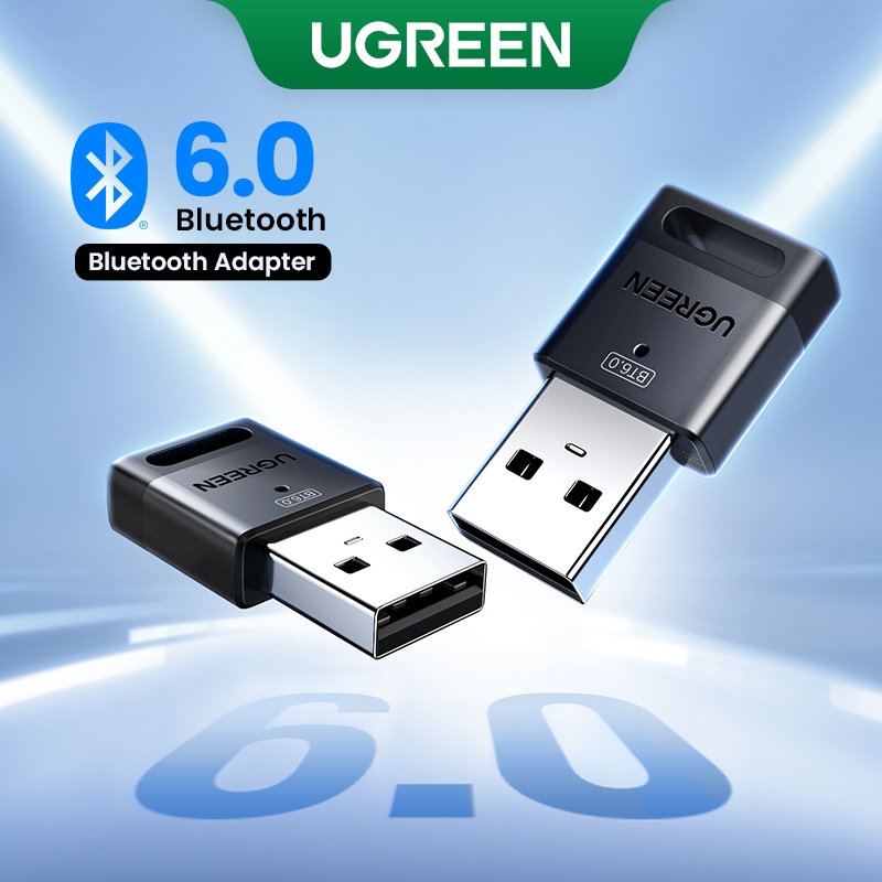 Bộ chuyển đổi Bluetooth USB UGREEN, 6.0 Dongle cho PC, Plug & Play cho Windows 11 / 10 / 8.1, Bộ thu