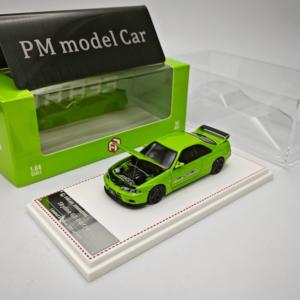 FH 1 / 64 Nissan Skyline GTR R33 Xanh Có Thể Mở Hood Diecast Mẫu Xe Sưu Tập Quà Tặng
