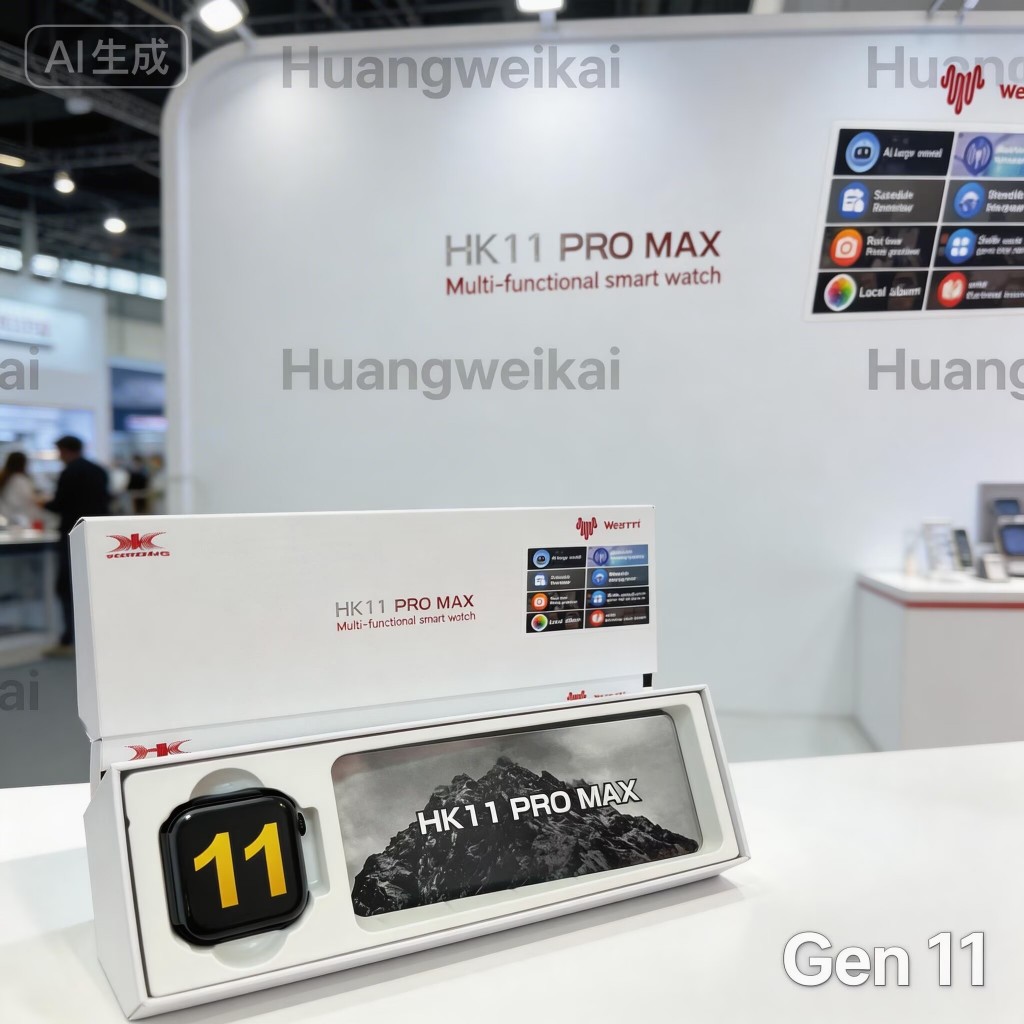 Đồng hồ mới nhất 11Gen 11  HK11 Pro Max Đồng hồ thông minh AMOLED 4GB Mạng AI Robot NFC La bàn Album