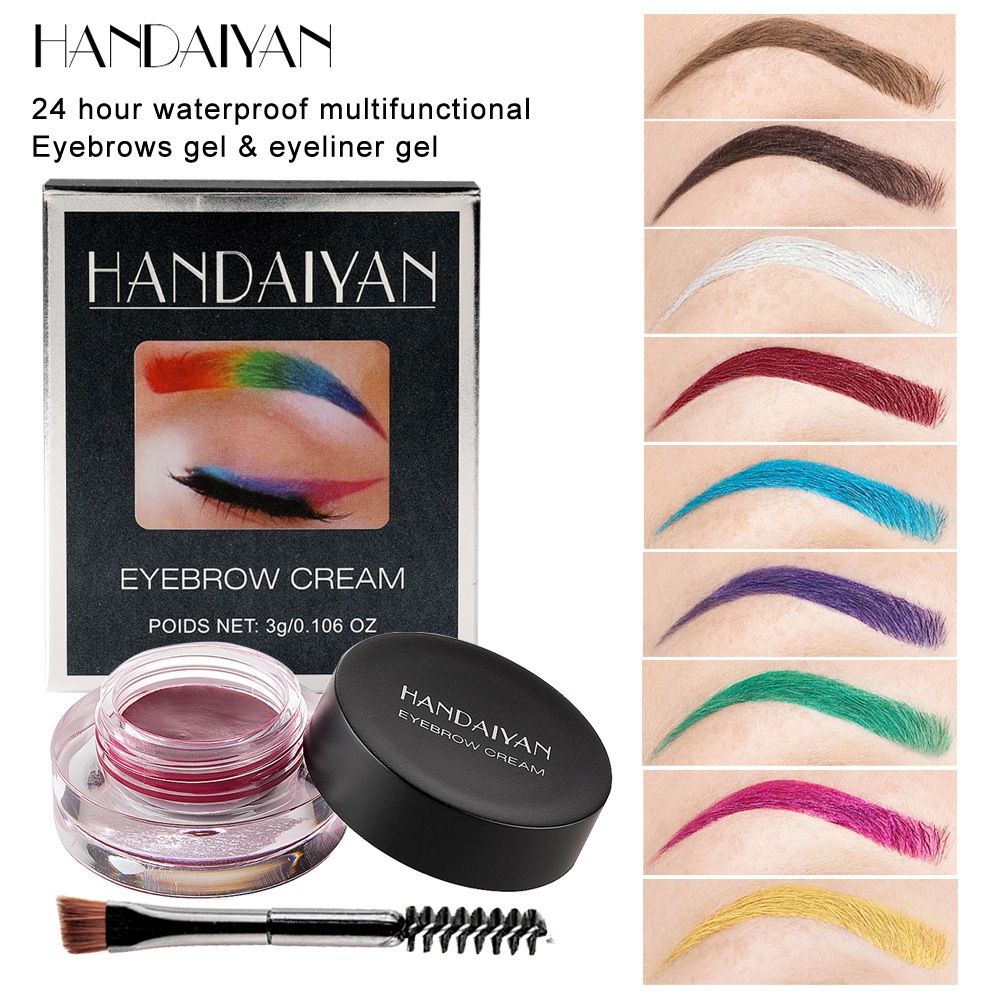 Mascara tông màu lông mày 12 màu handaiyan, chống nhòe, lâu trôi, lông mày nhẹ nhàng, cosplay mascar