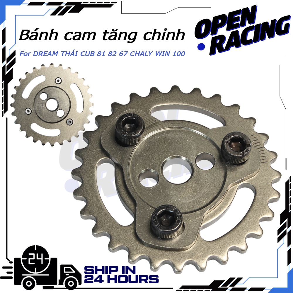 BÁNH CAM TĂNG CHỈNH NHÔNG CAM CHIA ĐỘ DĨA CAM ĐỘ 28T 28 RĂNG DREAM THÁI CUB 81 82 67 CHALY WIN 100