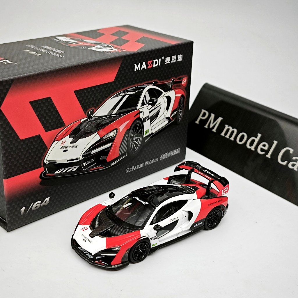 Masdi 1 / 64 McLaren Senna GTR 765LT Siêu Xe Hợp Kim Diecast Mô Hình Xe Sưu Tập