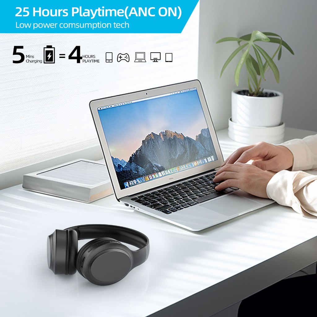 Tai Nghe Chụp Tai BRIDIO M16 - Kết Nối Bluetooth 5.4 & Có Dây, Âm Thanh HD Sống Động, Chế Độ Giảm Tiếng Ồn, Thiết Kế Gập Gọn | BigBuy360 - bigbuy360.vn