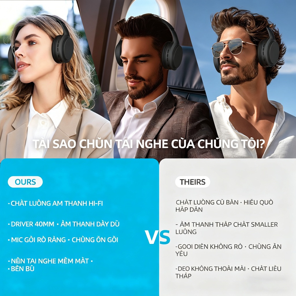 Tai Nghe Chụp Tai BRIDIO M16 - Kết Nối Bluetooth 5.4 & Có Dây, Âm Thanh HD Sống Động, Chế Độ Giảm Tiếng Ồn, Thiết Kế Gập Gọn | BigBuy360 - bigbuy360.vn