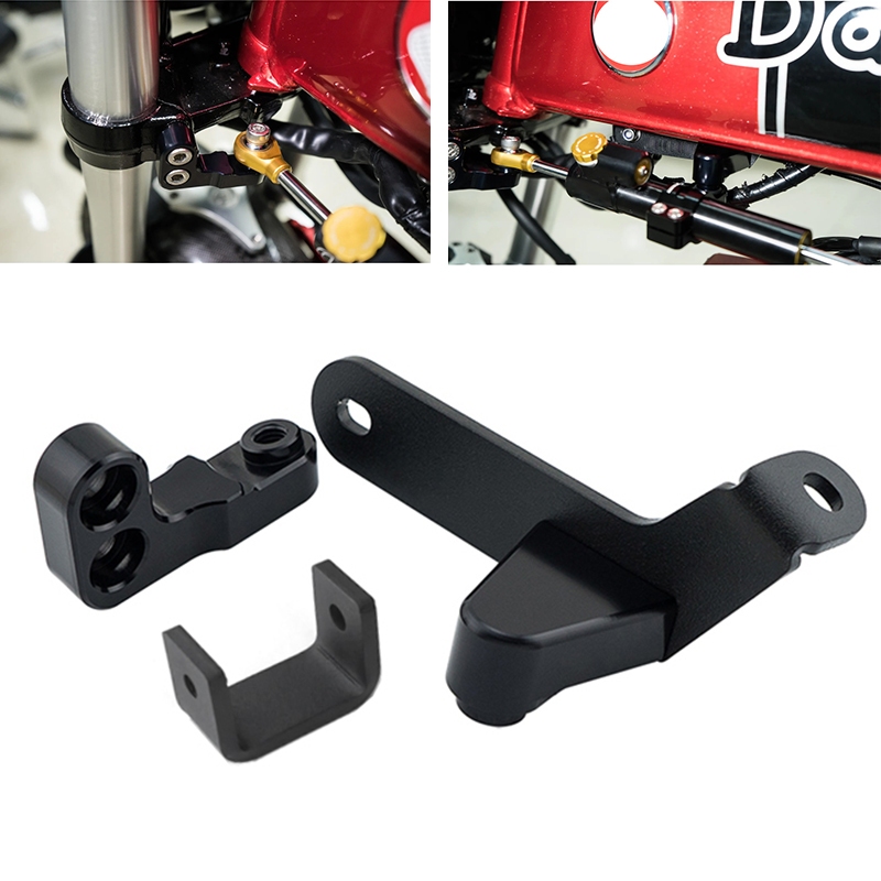 Phụ kiện ổn định xe máy st 125 dax 125 Bộ giảm chấn lái gắn giá đỡ Bộ hỗ trợ CNC cho ST125 DAX125 HO