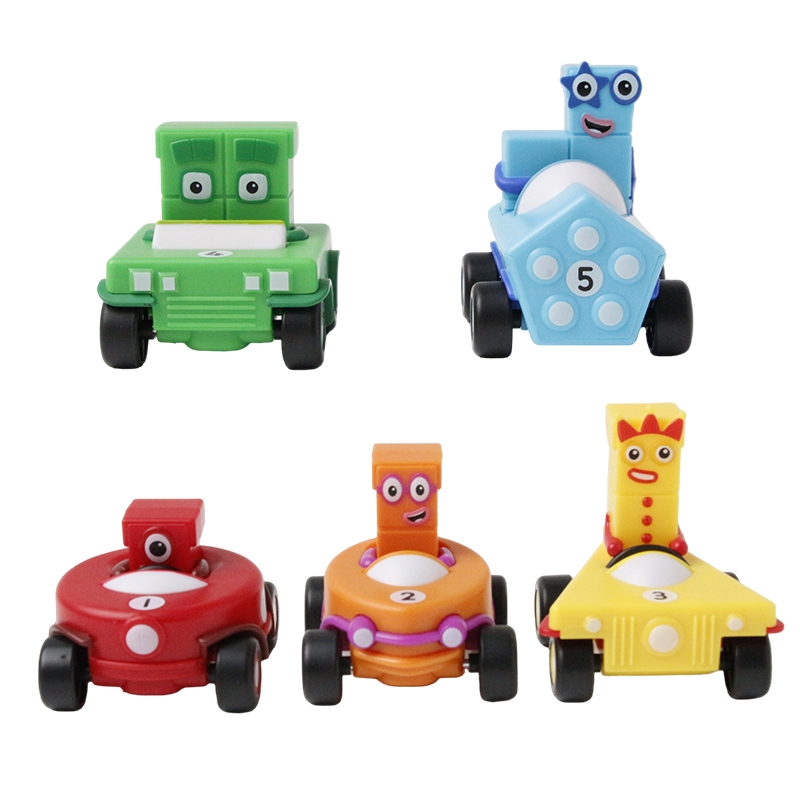 5 Cái / bộ 3-5cm Numberblocks Xe Nhỏ Nhân Vật Hành Động Pvc Tượng Bộ Sưu Tập Mô Hình Đồ Chơi Giáo Dụ