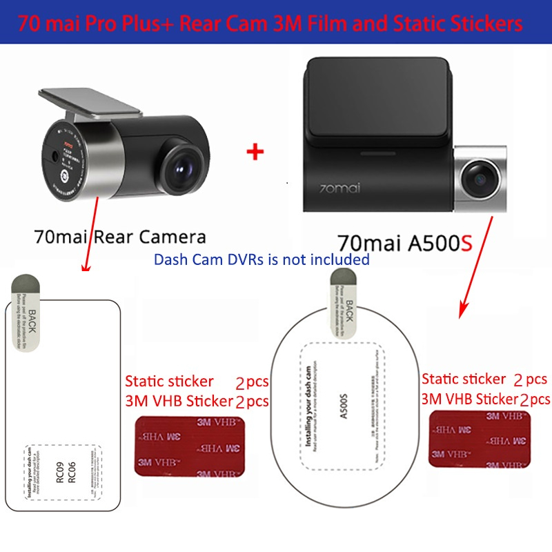 (Giao hàng 24 giờ) 2 CÁI Cho 70Mai Dash Cam Pro Plus + A500S A510 A200 A410 Dash Cam Phim 3M Thông M