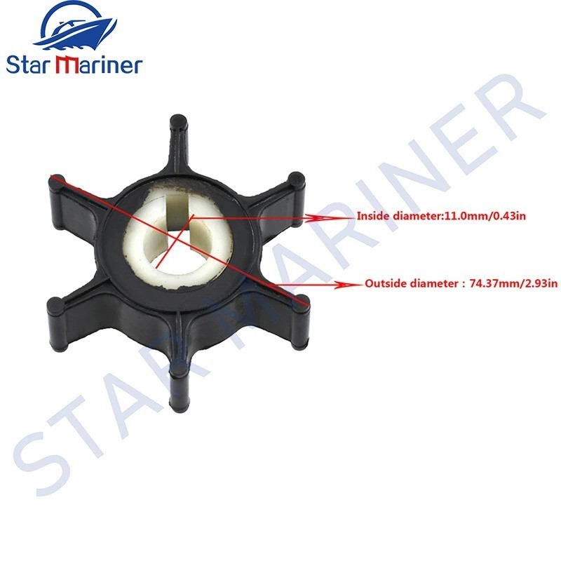 Cánh quạt máy bơm nước 646-44352 646-44352-01 646-44352-00 646-44352-01-00 Dành cho Yamaha 2-Stroke 