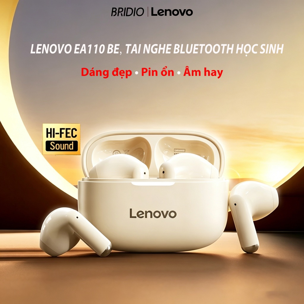 Tai Nghe Bluetooth Lenovo EA110 BE Chính Hãng Bluetooth 5.4 Âm Thanh Bass Mạnh Đẹp Mắt Dành Cho Học Sinh | BigBuy360 - bigbuy360.vn