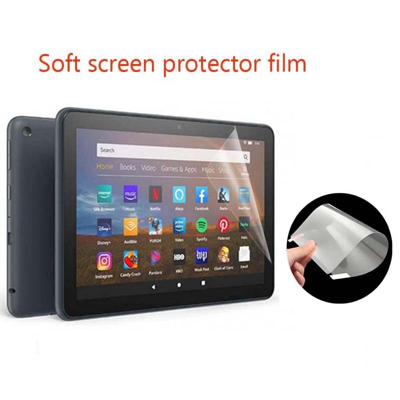 Matte Anti-Glare / Clear HD Mềm Bảo Vệ Màn Hình PET Bảo Vệ Phim Cho Amazon Fire HD10 / HD 10 Plus 20