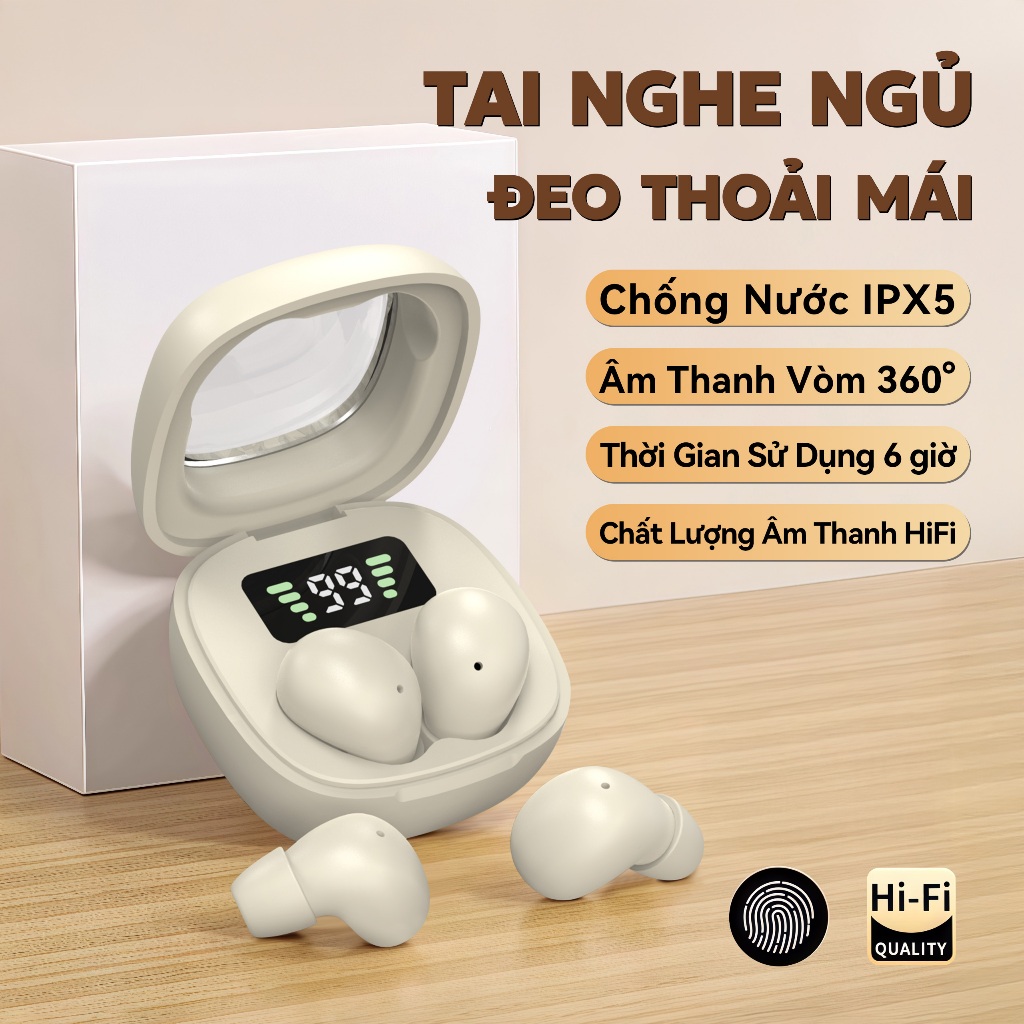 Tai nghe ngủ Y19 mới có thiết kế trong tai để mặc thoải mái, truyền âm thanh định hướng DT3.0 và công nghệ chip Bluetooth 5.4 hoàn toàn mới. | BigBuy360 - bigbuy360.vn