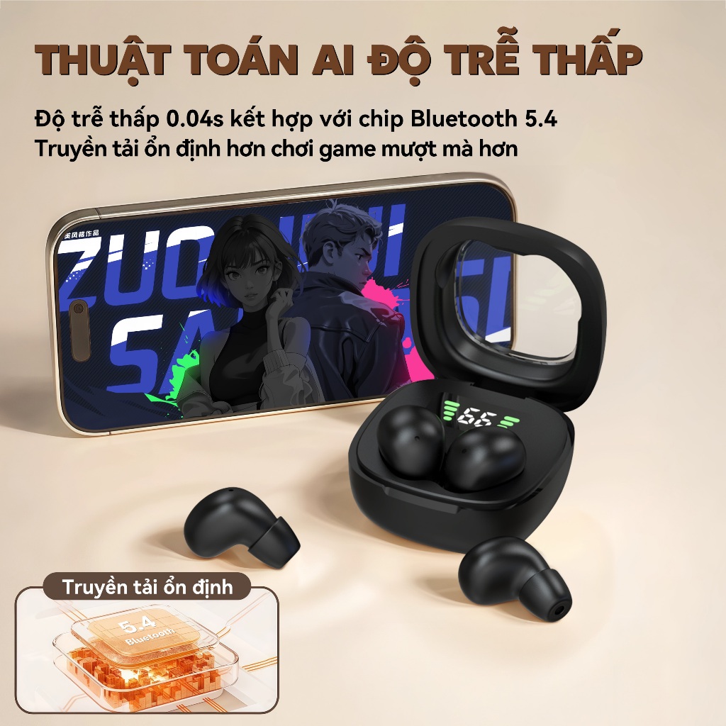 Tai nghe ngủ Y19 mới có thiết kế trong tai để mặc thoải mái, truyền âm thanh định hướng DT3.0 và công nghệ chip Bluetooth 5.4 hoàn toàn mới. | BigBuy360 - bigbuy360.vn