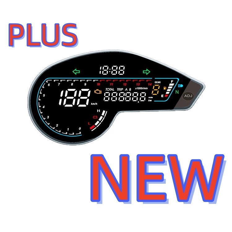 MỚI PLUS Kỹ Thuật Số Đồng Hồ LED PANEL Dành Cho Xe Honda NXR125 NXR 150 Bros brisa 125 Bros 150 2003