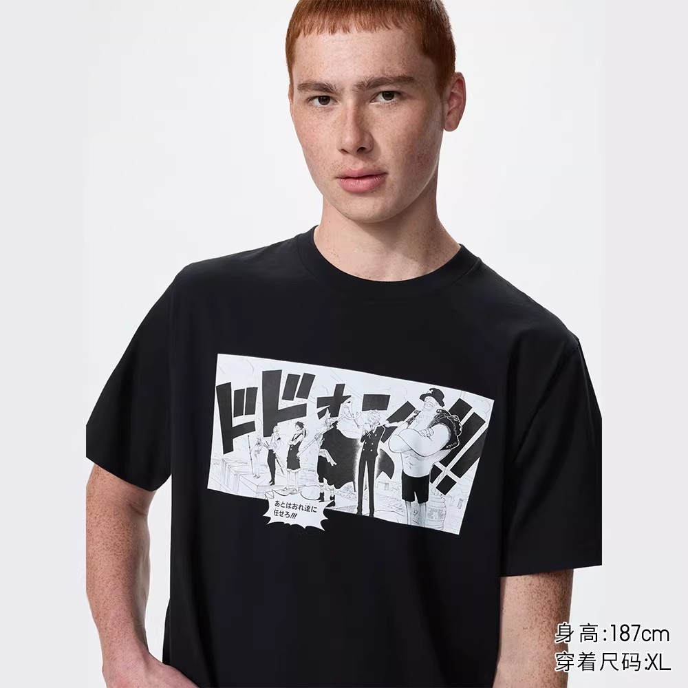 Truyện tranh nam nữ Uniqlo Shueisha Kỷ niệm 100 năm ONE PIECE Áo thun ngắn tay 487576