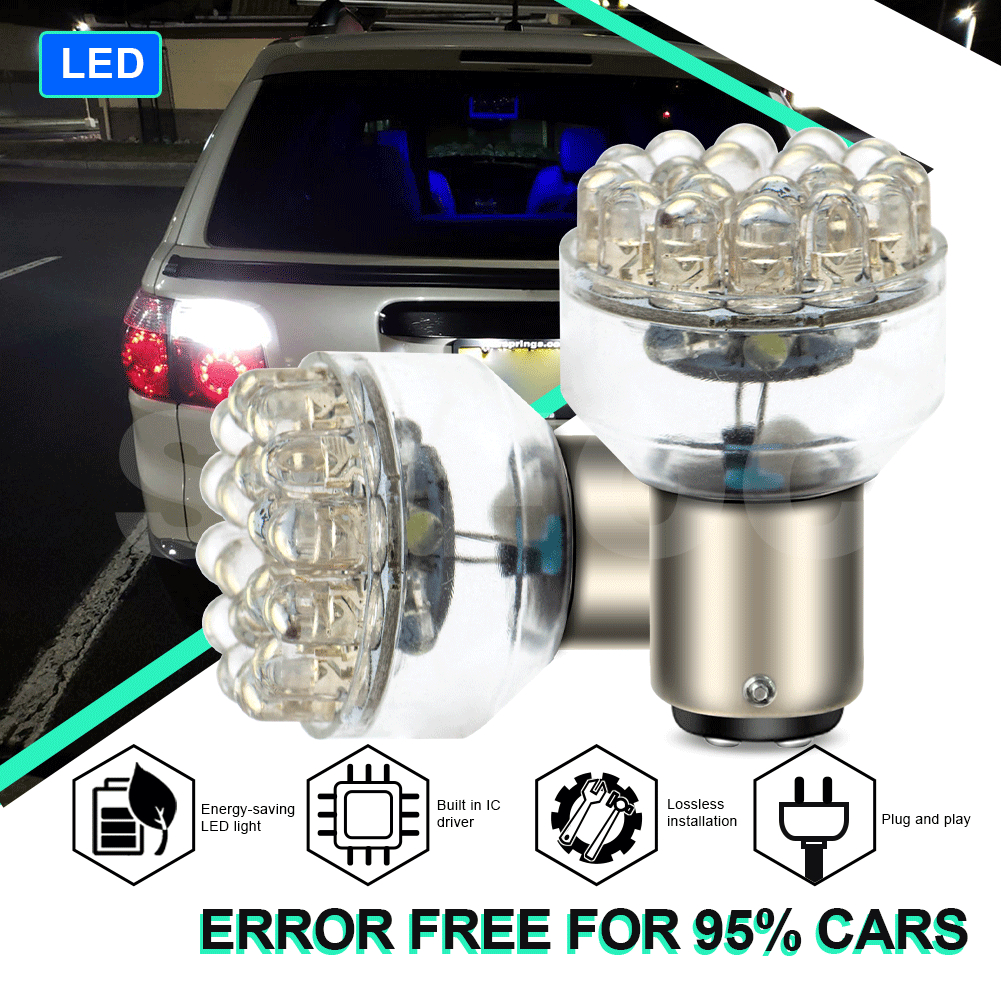 Ruiandsion BA15D Bóng Đèn LED DC6V 12V 24V 500LM Đèn Sương Mù Ô Tô Chạy Ban Ngày Trắng