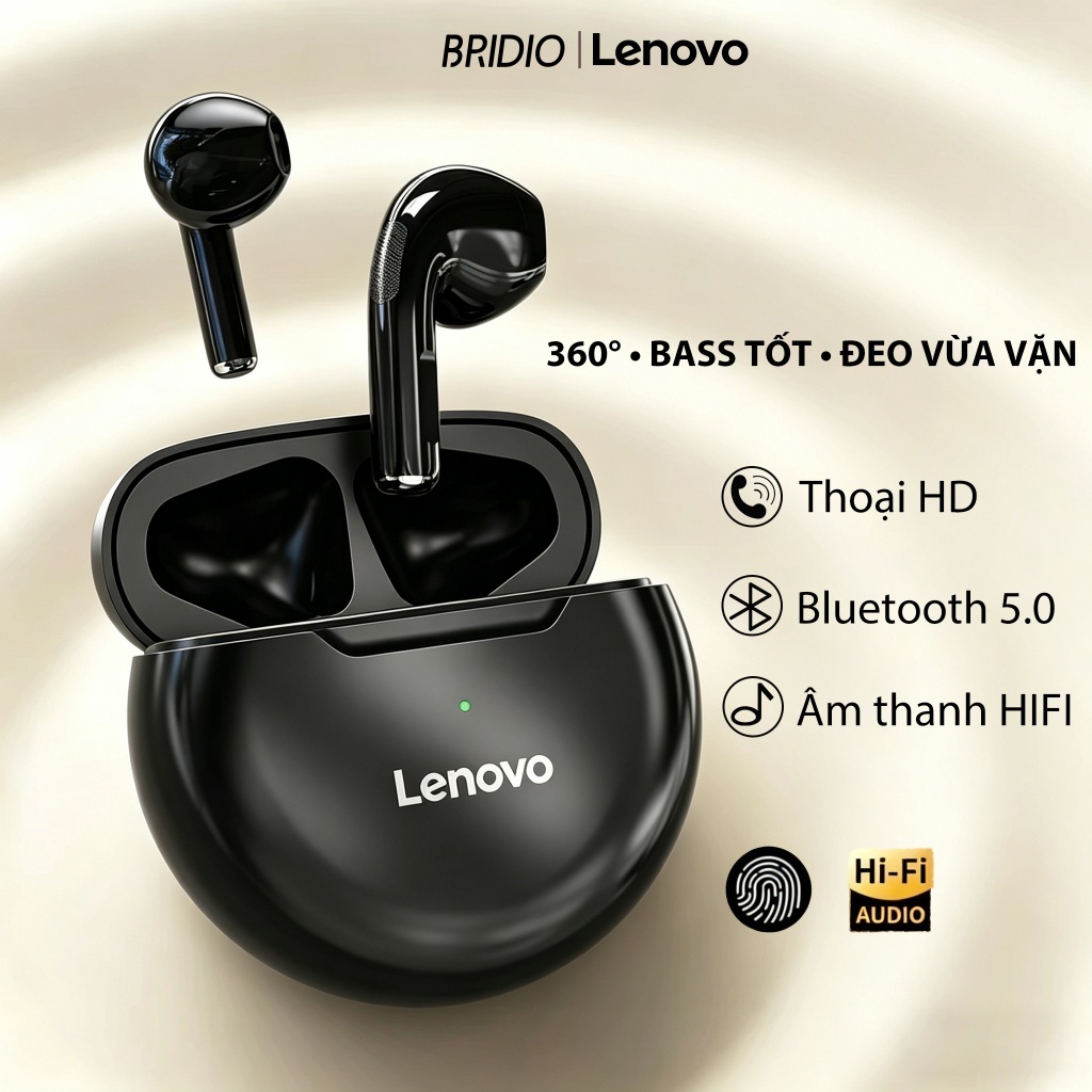 Tai Nghe Bluetooth Lenovo HT38  Đàm Thoại Chuyên Nghiệp: MIC Rõ Ràng, Bền Bỉ, Chính Hãng | BigBuy360 - bigbuy360.vn