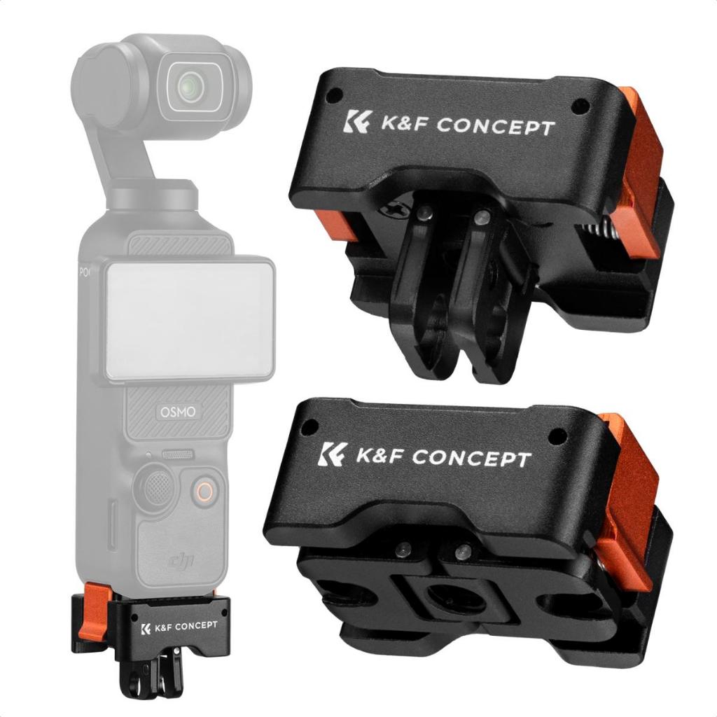 K & F Concept 2Pack Quick Release Adapter Mount cho DJI Osmo Pocket 3 Create Combo, Tripod Mount Fit