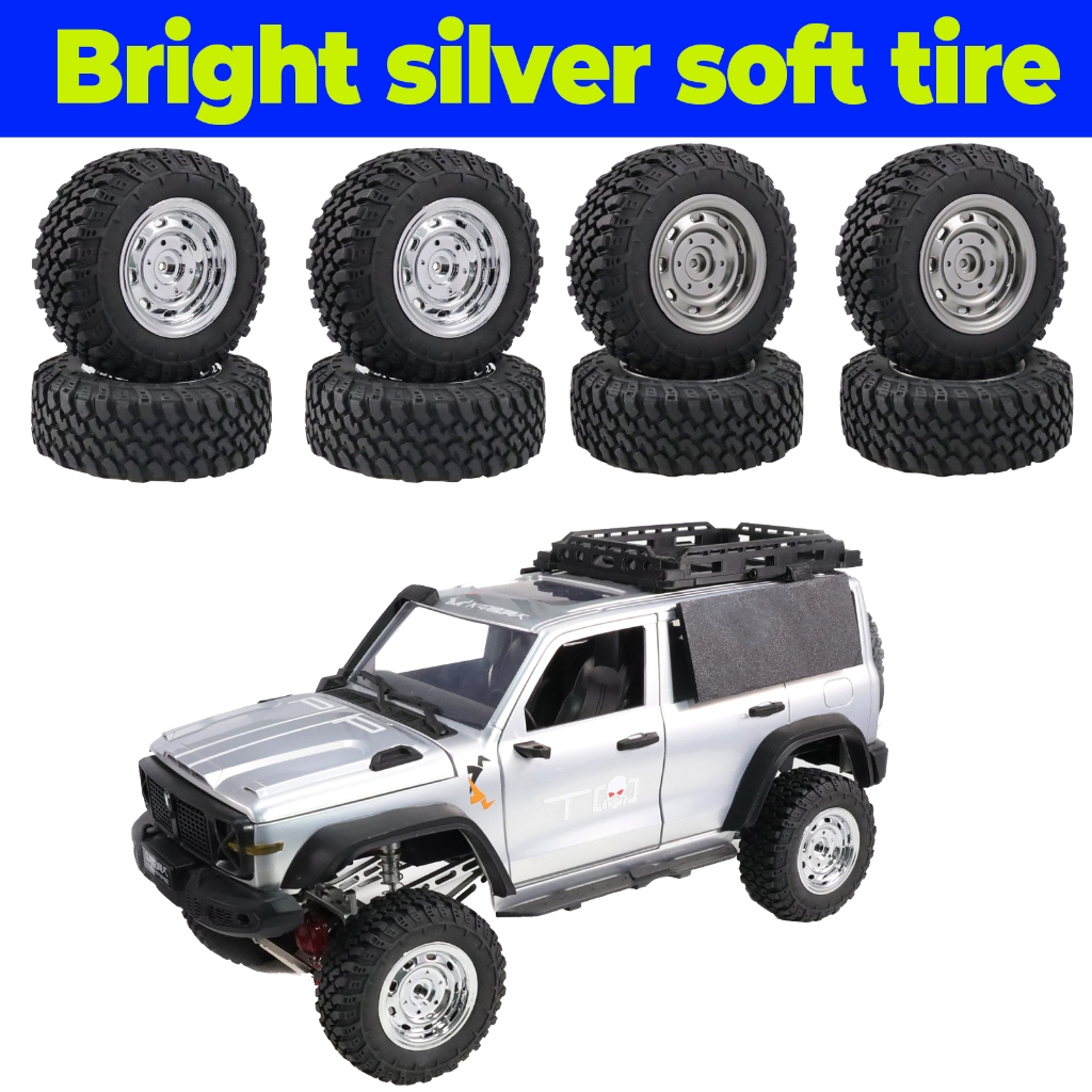 Dành Cho MN99s / 98 V2 RC Xe Mềm Lốp Da 4 Chiếc Nâng Cấp Bánh Xe Trung Tâm Bộ Cho MN78 82 D90 MN99S 