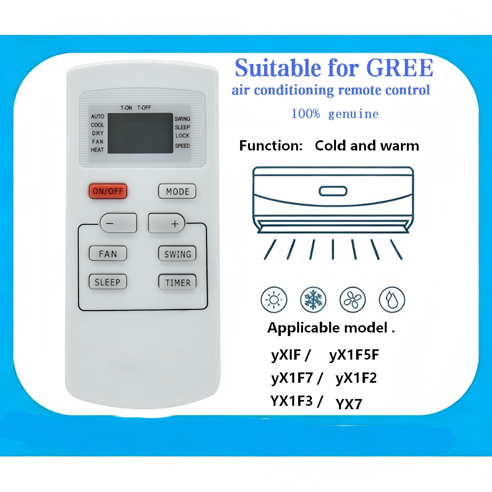 Thích hợp cho điều khiển từ xa điều hòa không khí GREE / TOSOT / Kolin YX1F5F YX1F1 YX1F2 YX1F3 YX1 