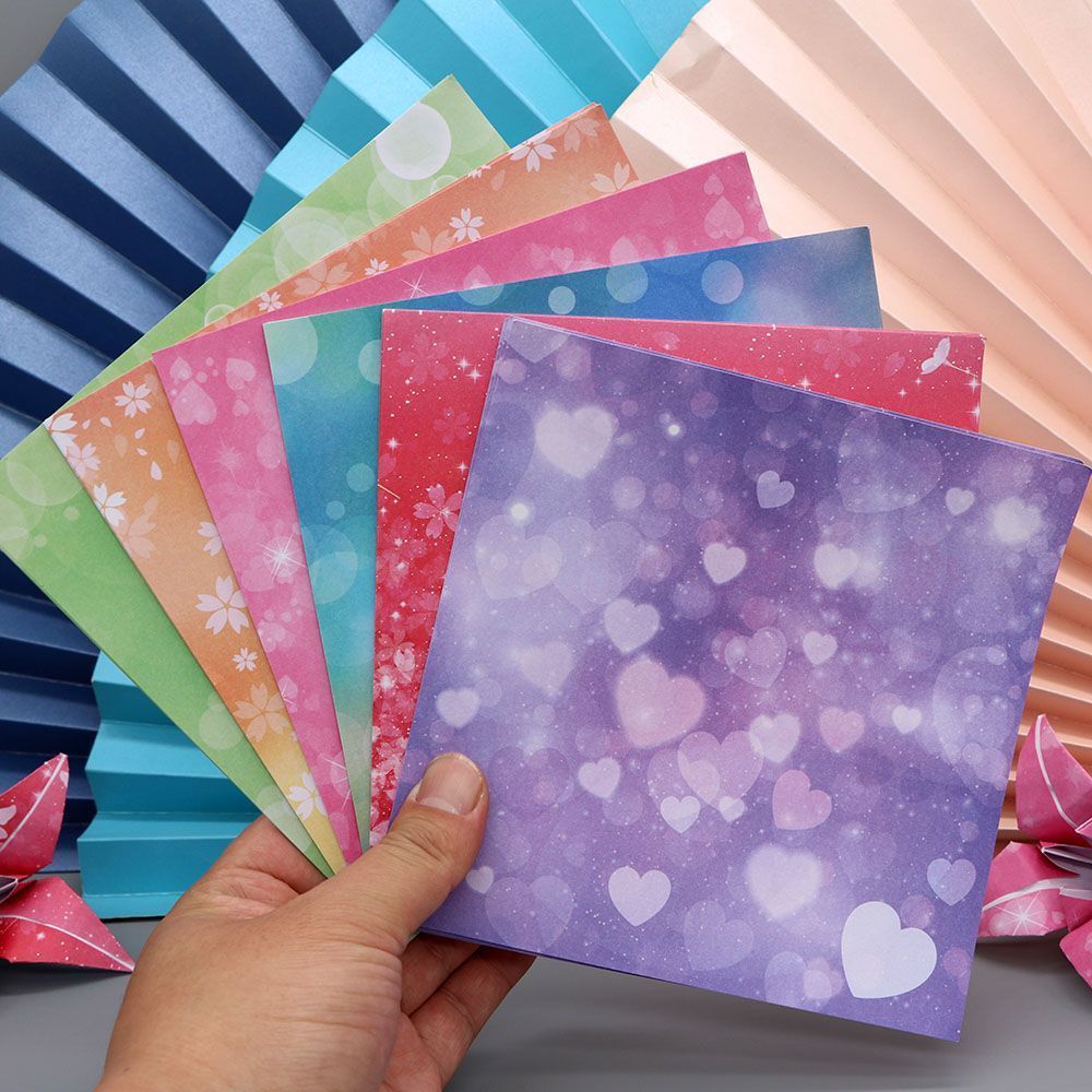 Ngàn Cần Cẩu Giấy Một Mặt Origami Vuông Tông Origami Vuông Vuông Origami Handmade Màu Origami Origam