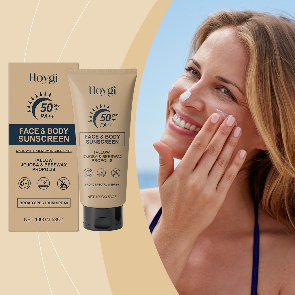 Kem Chống Nắng Da Mặt & Toàn Thân Cao Cấp SPF 50 + PA + + Broad Spectrum Tallow Jojoba Sáp Ong Propo