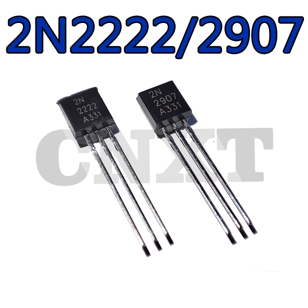 50 ~ 100 CÁI 2N2222 NPN 2N2907 PNP In-Line TO-92 Triode Transistor công suất thấp