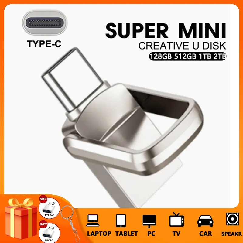 Ổ đĩa Flash hai trong một TYPE-C, Hộp số tốc độ cao USB3.0, 2TB / 512GB / 256GB / 128GB / 64GB / 32G