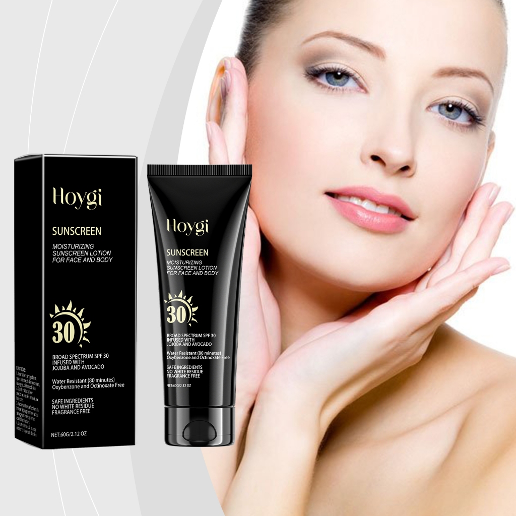 Kem chống nắng Hoygi Face & Body SPF30 Broad Spectrum Jojoba Bơ 80 phút Chống nước 60g