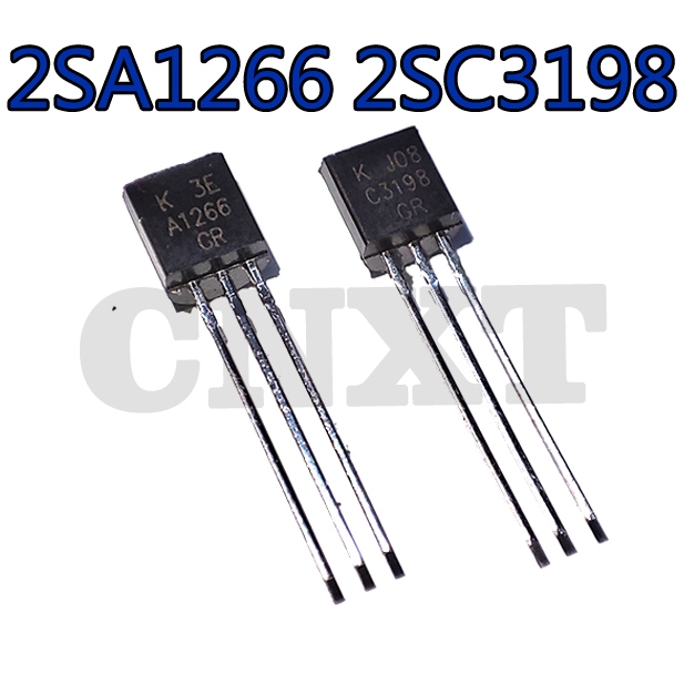 50 ~ 100 CÁI 2SA1266 PNP 2SC3198 NPN A1266 C3198 TO-92 Transistor Bộ ba công suất thấp