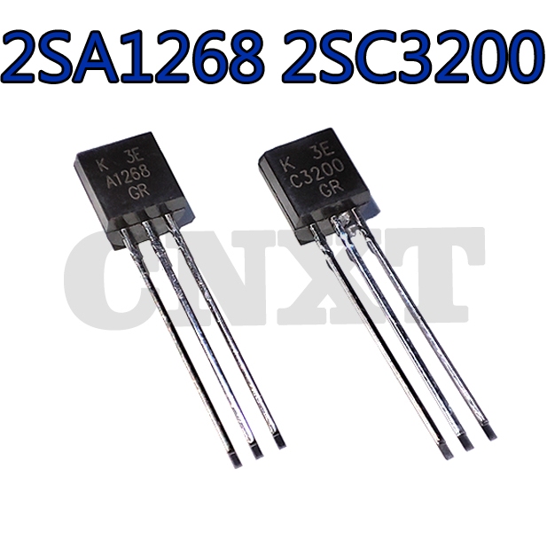 20 ~ 100 CHIẾC A1268 2SA1268 PNP C3200 2SC3200 NPN In-Line TO-92 Power Triode Transistor