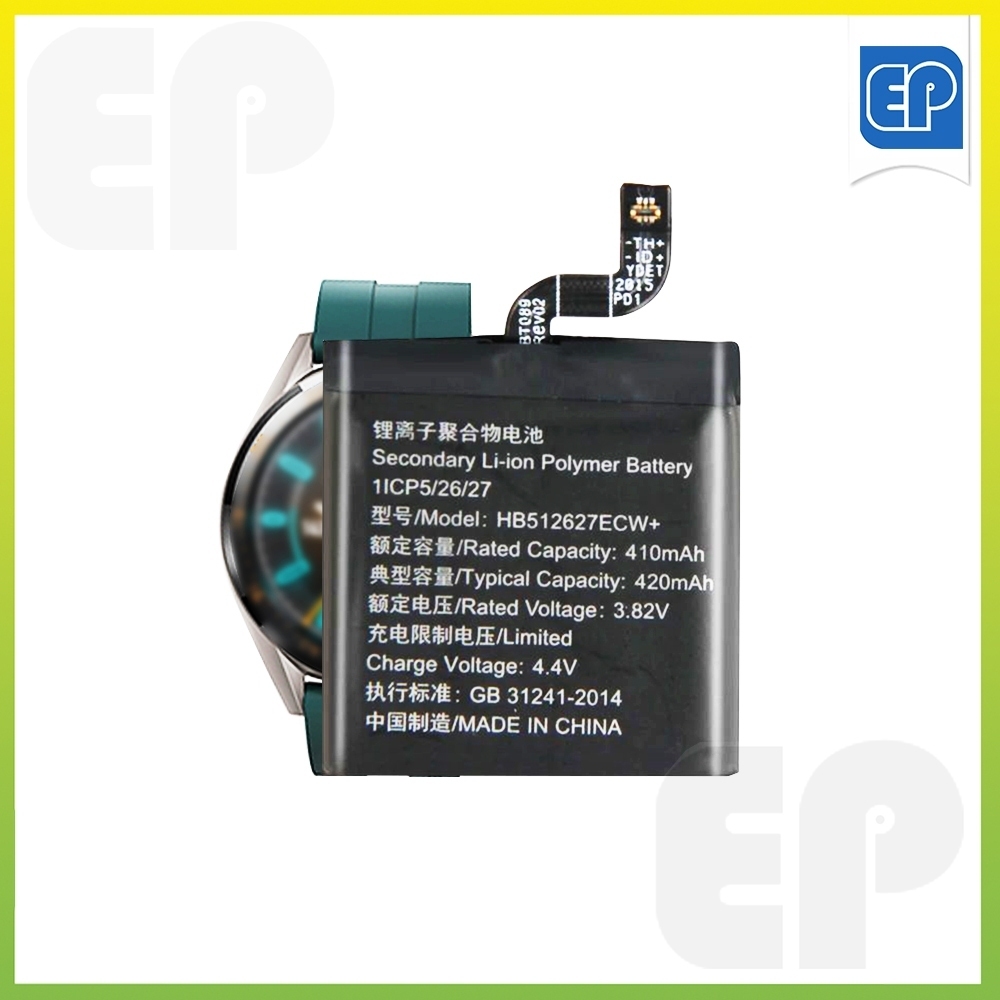 Pin thay thế HB512627ECW+ mới cho Huawei Watch GT FTN-B19 46mm Smartwatch FreeBuds FlyPods3 Remote C