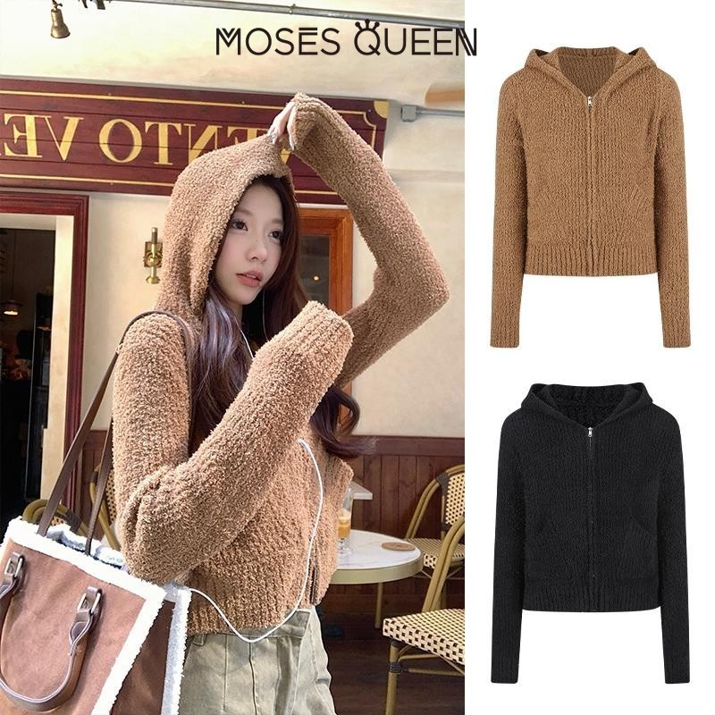 < MOSESQUEEN > Áo len lông thú dễ thương Moses Queen - Ấm áp, thời trang cho mùa thu đông#59292
