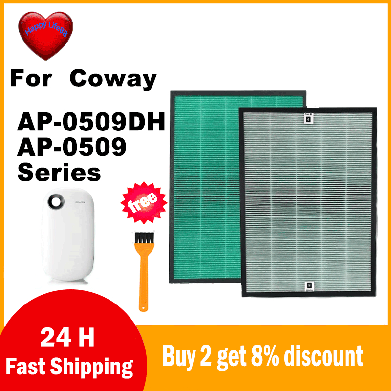 Bộ lọc thay thế bộ lọc Cotton và HEPA cho máy lọc không khí Coway AP-0509DH AP-0509 Series