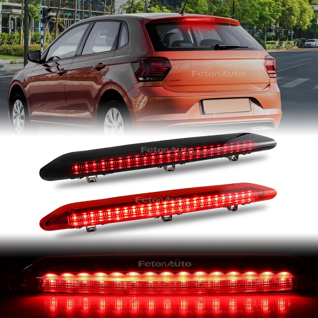 1x Dành Cho VW Polo IV MK4 9N 9N3 Hatchback 2002-2009 hun khói Led Đèn Phanh Thứ Ba Máy Chiếu Phía S