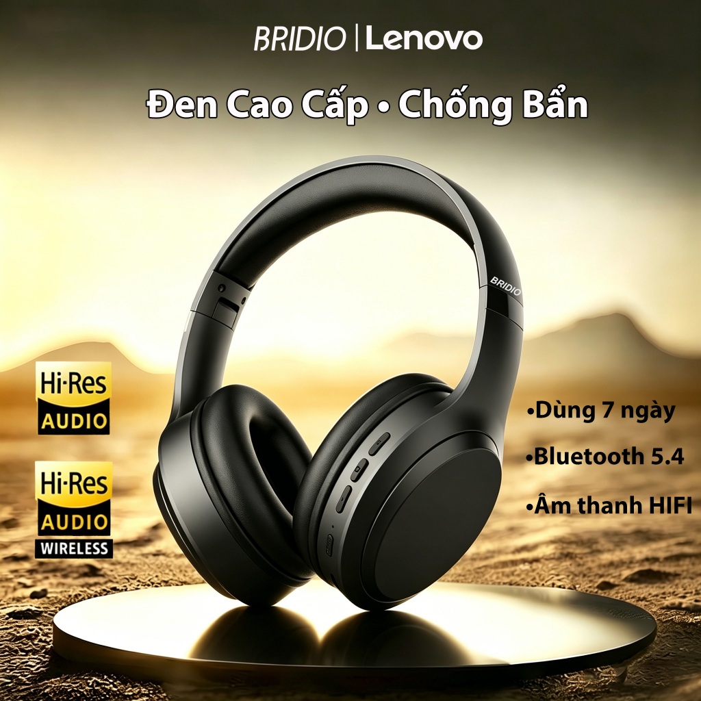 Tai Nghe Chụp Tai BRIDIO M16 - Kết Nối Bluetooth 5.4 & Có Dây, Âm Thanh HD Sống Động, Chế Độ Giảm Tiếng Ồn, Thiết Kế Gập Gọn | BigBuy360 - bigbuy360.vn