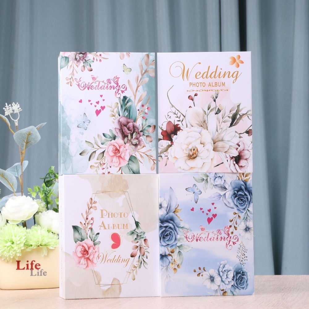 Album Ảnh 4r 100 Tờ Album 4x6 Album Ảnh100 Túi Hoa Họa Tiết Thế Giới