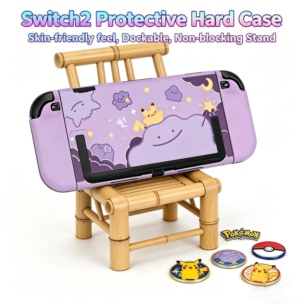 Ốp Bảo Vệ Cho Nintendo Switch 2 2025, Vỏ Bảo Vệ Pokemon Ditto Pokopia Cho Nintendo Switch 2, Vỏ Dock