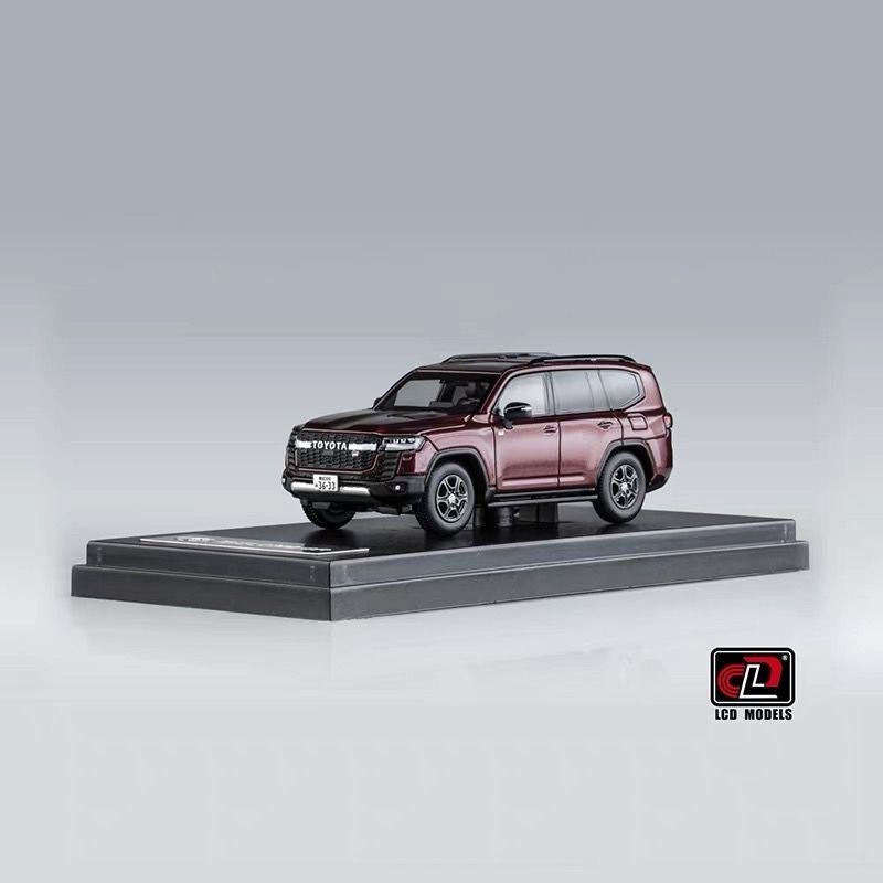 LCD 1: 64 Toyota Land Cruiser LC300 GR Đỏ SUV Hợp Kim Xe Mô Hình Bộ Sưu Tập Đồ Trang Trí