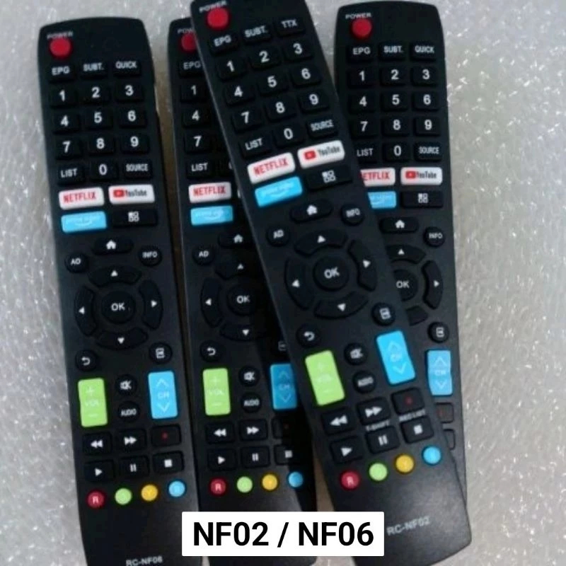 SHARP Smart tv RC-NF02 code (dòng 534 / 32HS534AN) Mã RC-NF06 (dòng 400 / 410 / 32HS400AN)