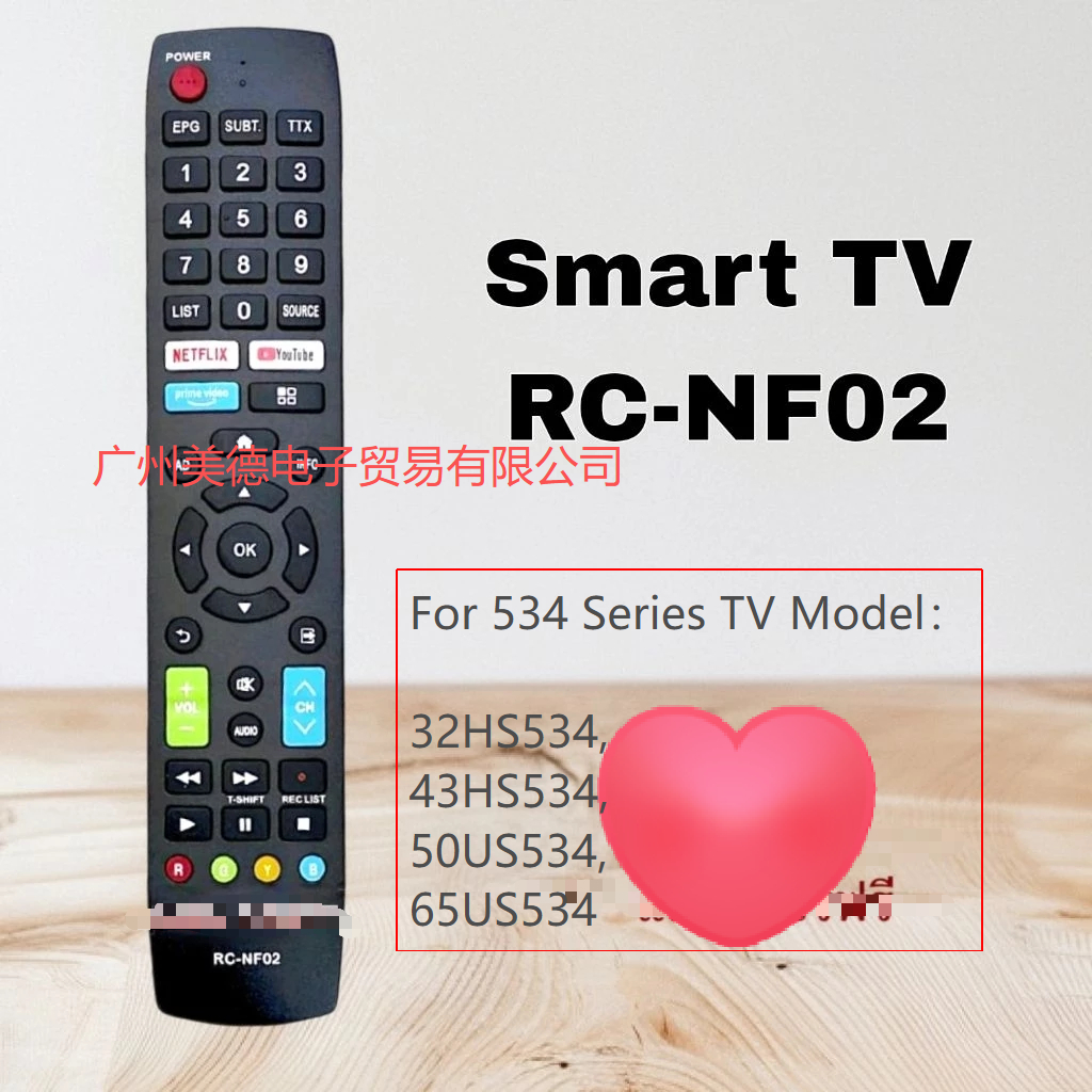 TV từ xa RC-NF02 cho NetflixTV. V.534 40HS534AN 42HS534AN 43HS534AN 50US534AN 55US534AN 65US534AN